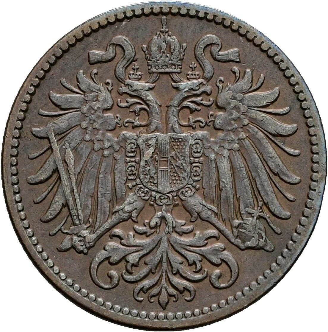 2 Heller Franz Joseph I. 1848-1916 1911 – Rückseite