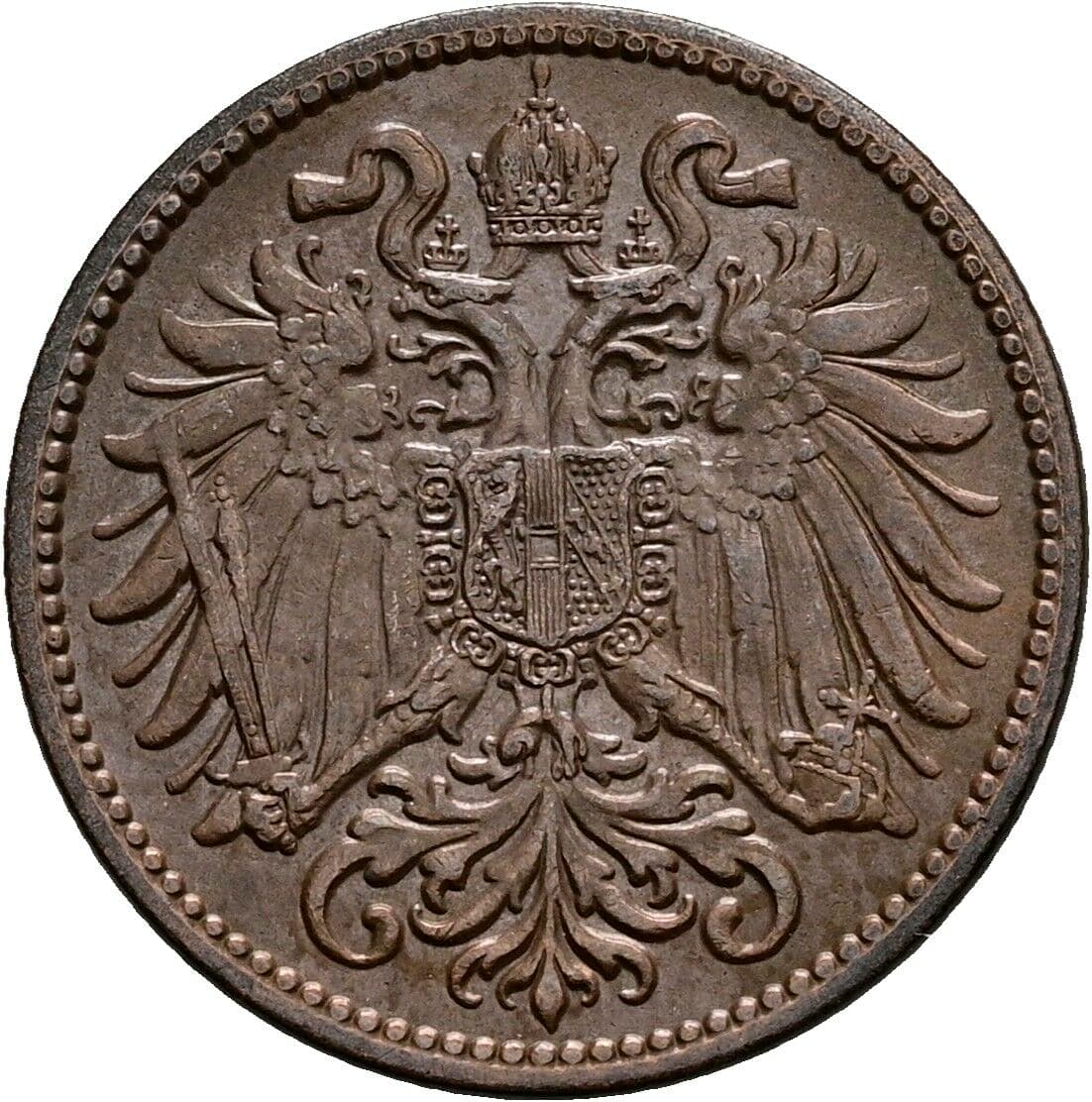 2 Heller Franz Joseph I. 1848-1916 1911 – Rückseite