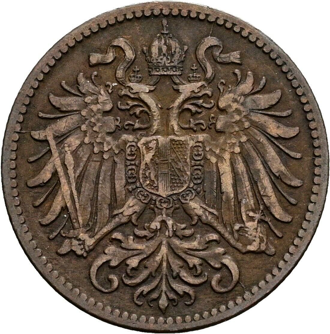 2 Heller Franz Joseph I. 1848-1916 1903 – Rückseite