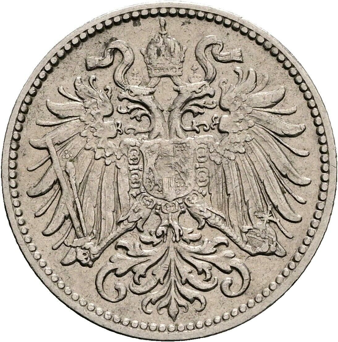 10 Heller Franz Joseph I. 1848-1916 1909 – Rückseite