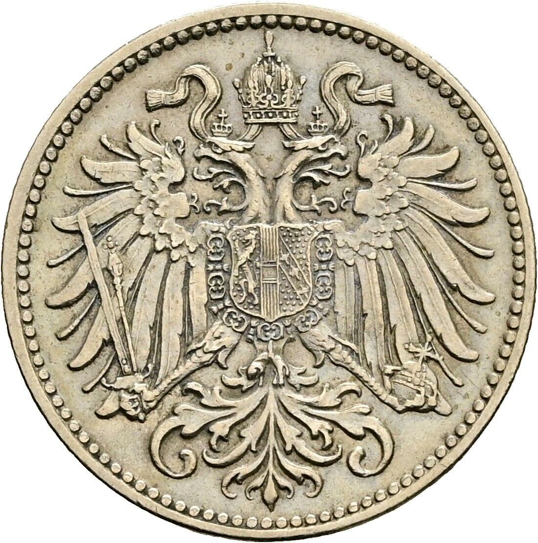 10 Heller Franz Joseph I. 1848-1916 1915 – Rückseite