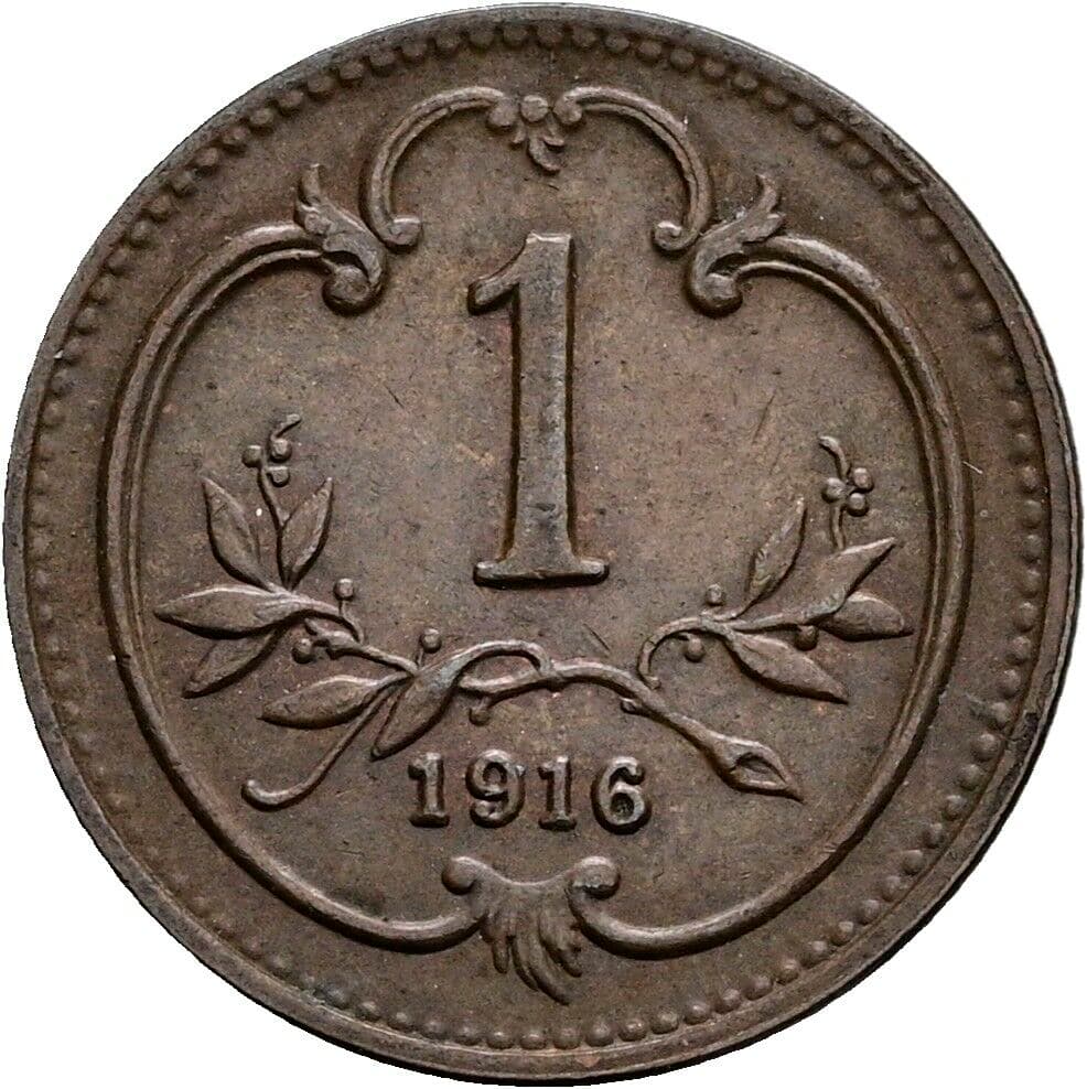 1 Heller Franz Joseph I. 1848-1916 1916 – Vorderseite