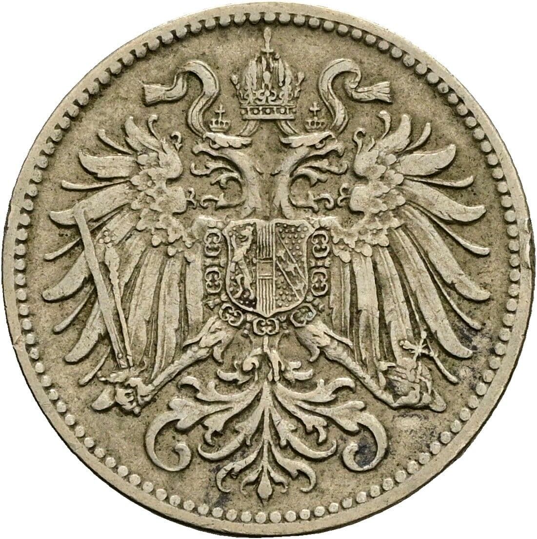 10 Heller Franz Joseph I. 1848-1916 1915 – Rückseite
