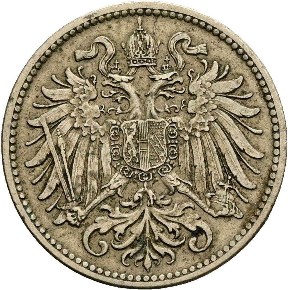 10 Heller Franz Joseph I. 1848-1916 1915 – Rückseite