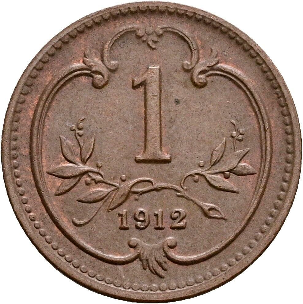 1 Heller Franz Joseph I. 1848-1916 1912 – Vorderseite