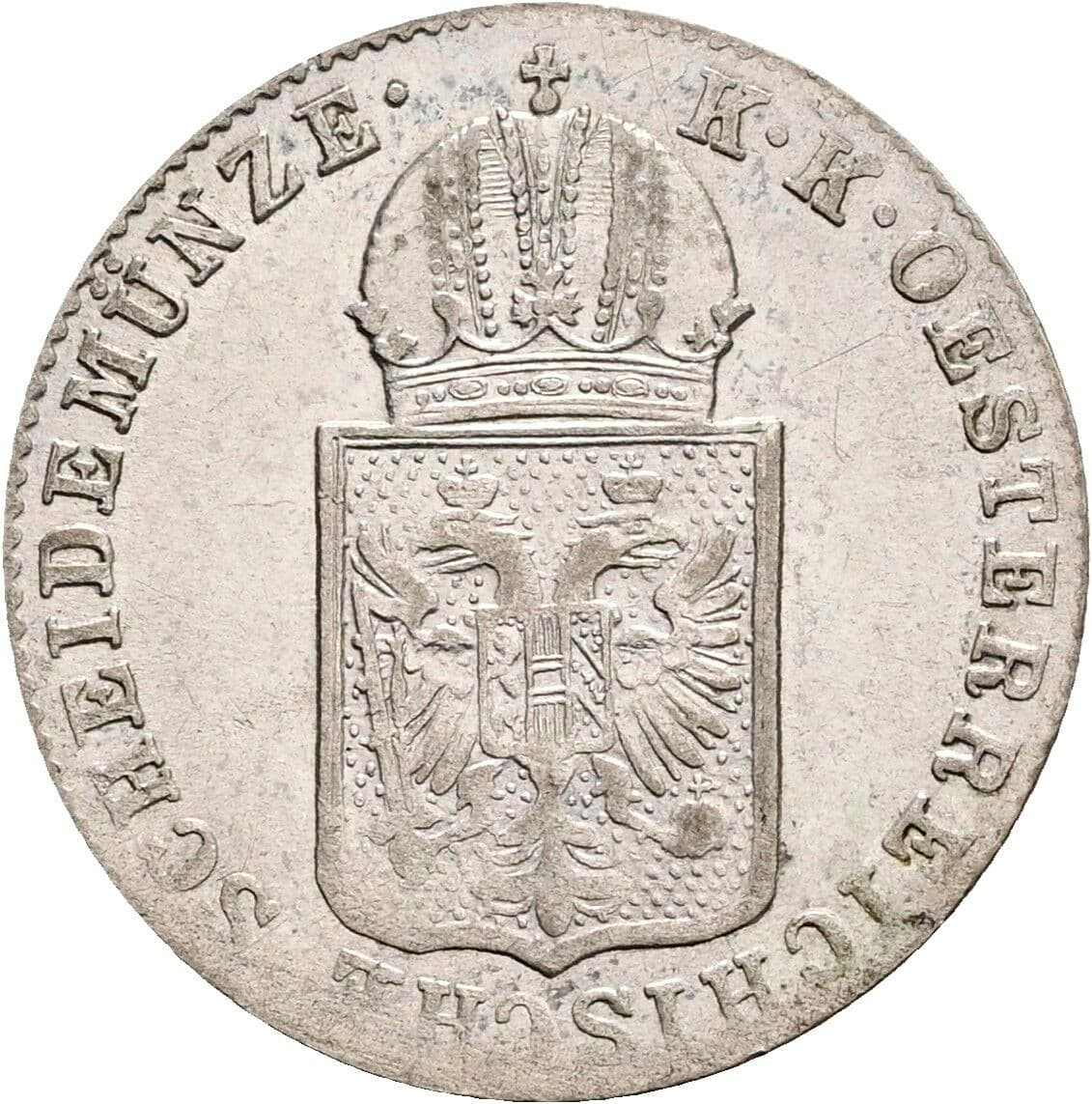 6 Kreuzer Franz Joseph I. 1848-1916 1849 C, Prag – Rückseite