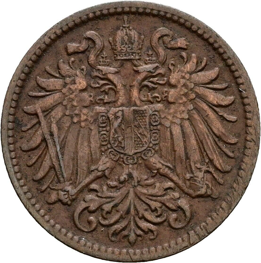 2 Heller Franz Joseph I. 1848-1916 1912 – Rückseite