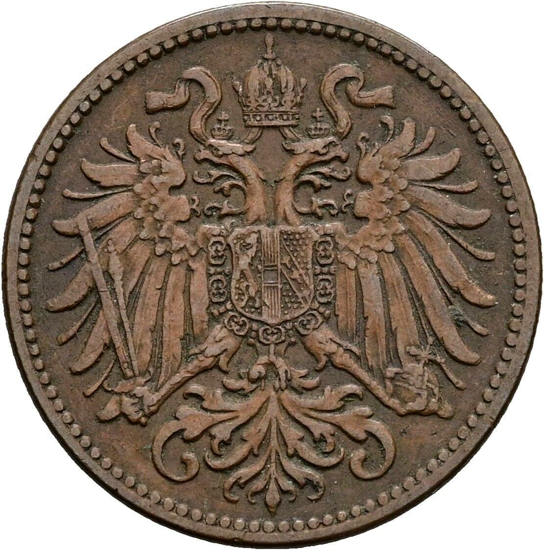 2 Heller Franz Joseph I. 1848-1916 1912 – Rückseite