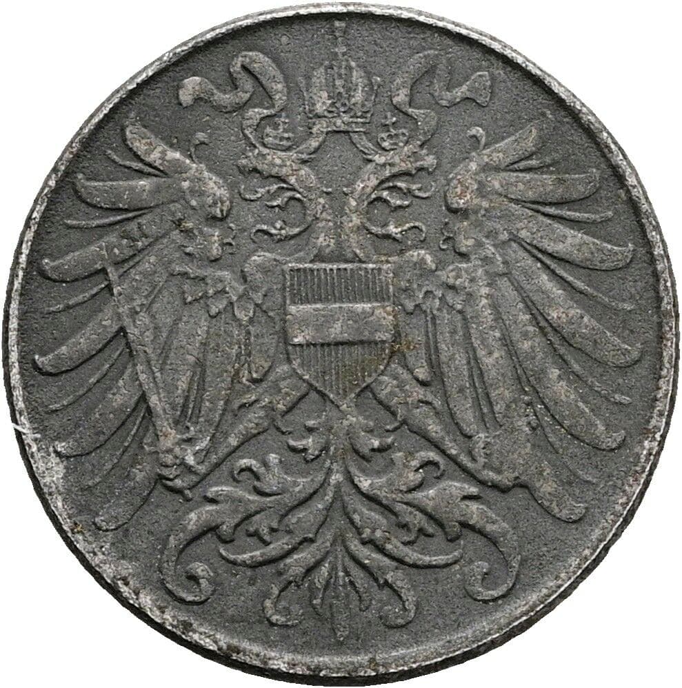 2 Heller Karl I. (1916-1918) 1918 – Rückseite