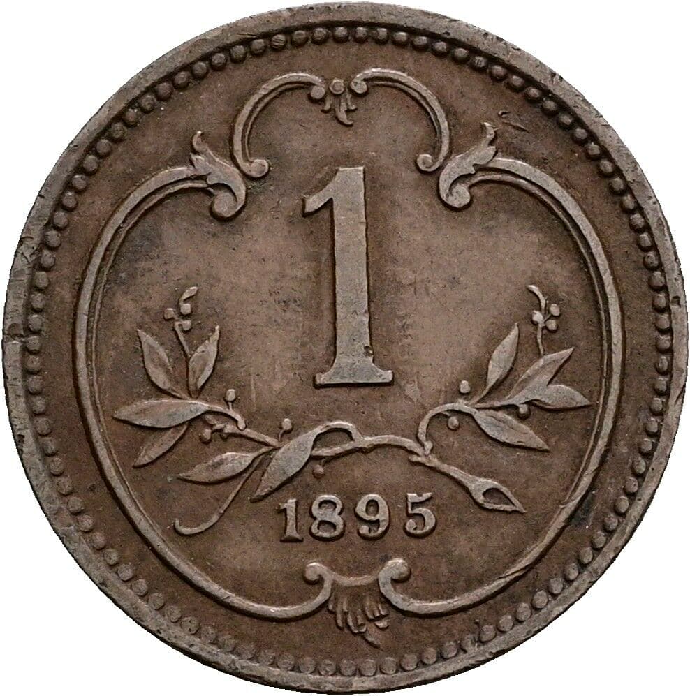 1 Heller Franz Joseph I. 1848-1916 1895 – Vorderseite