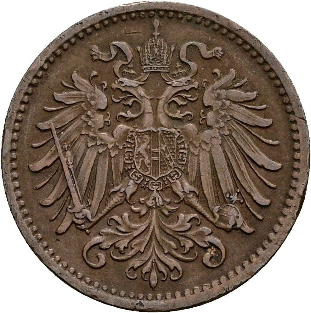1 Heller Franz Joseph I. 1848-1916 1895 – Rückseite