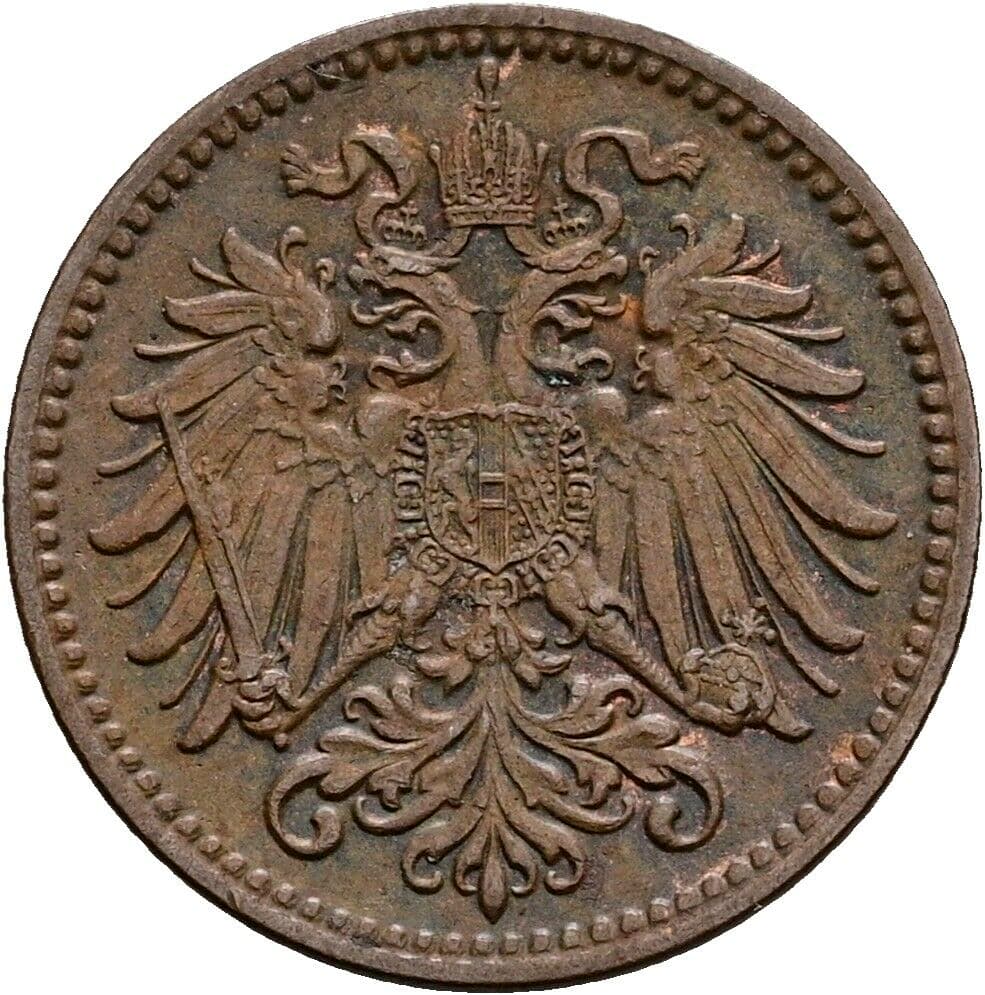 1 Heller Franz Joseph I. 1848-1916 1910 – Rückseite