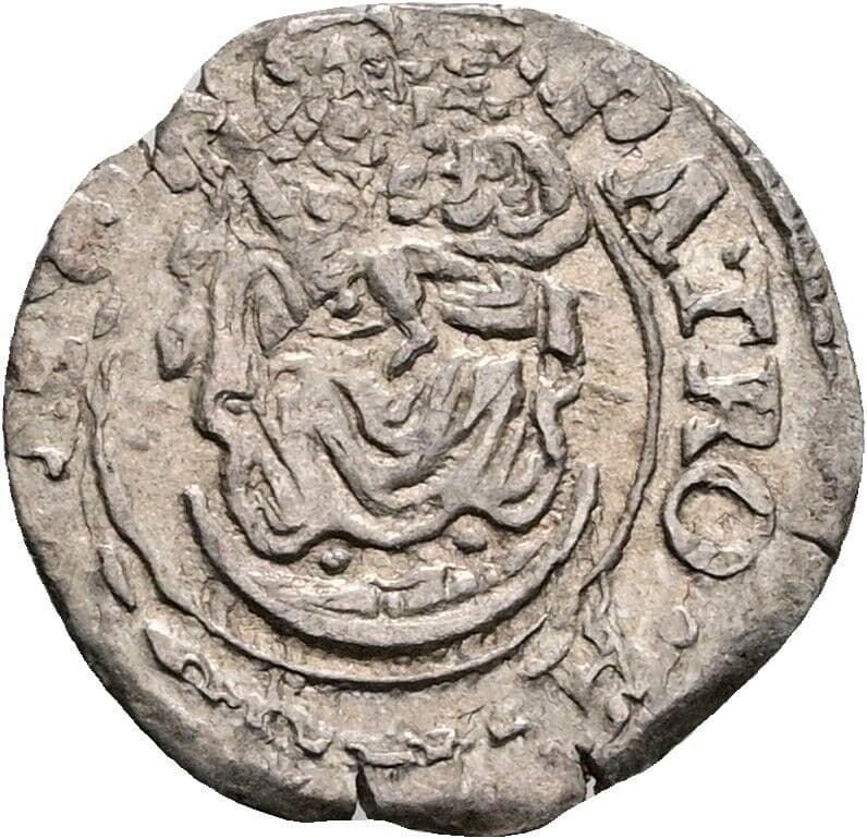 Denar Matthias II. 1608-1619 ohne Jahr, Kremnitz – Vorderseite