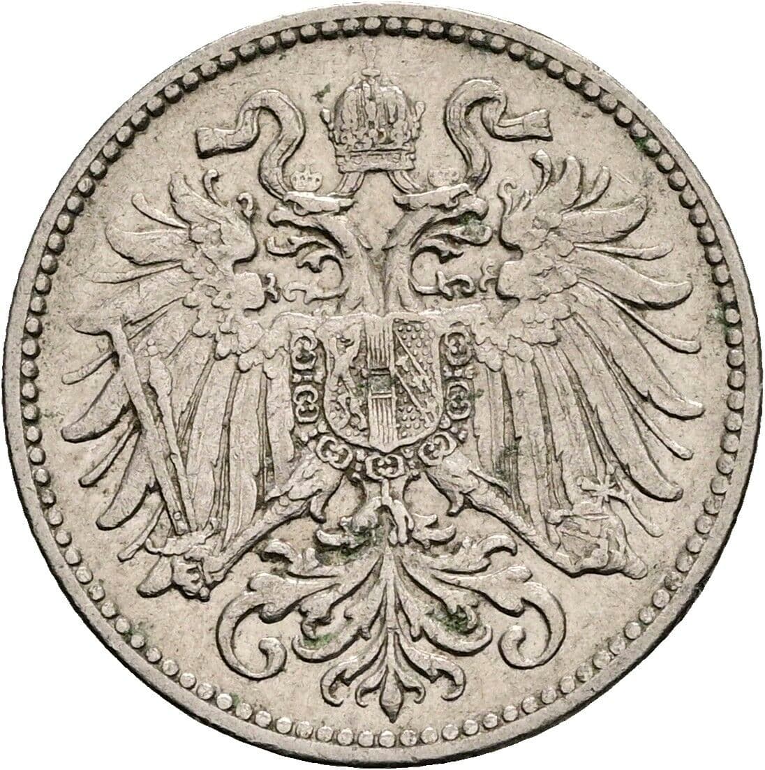 10 Heller Franz Joseph I. 1848-1916 1909 – Rückseite