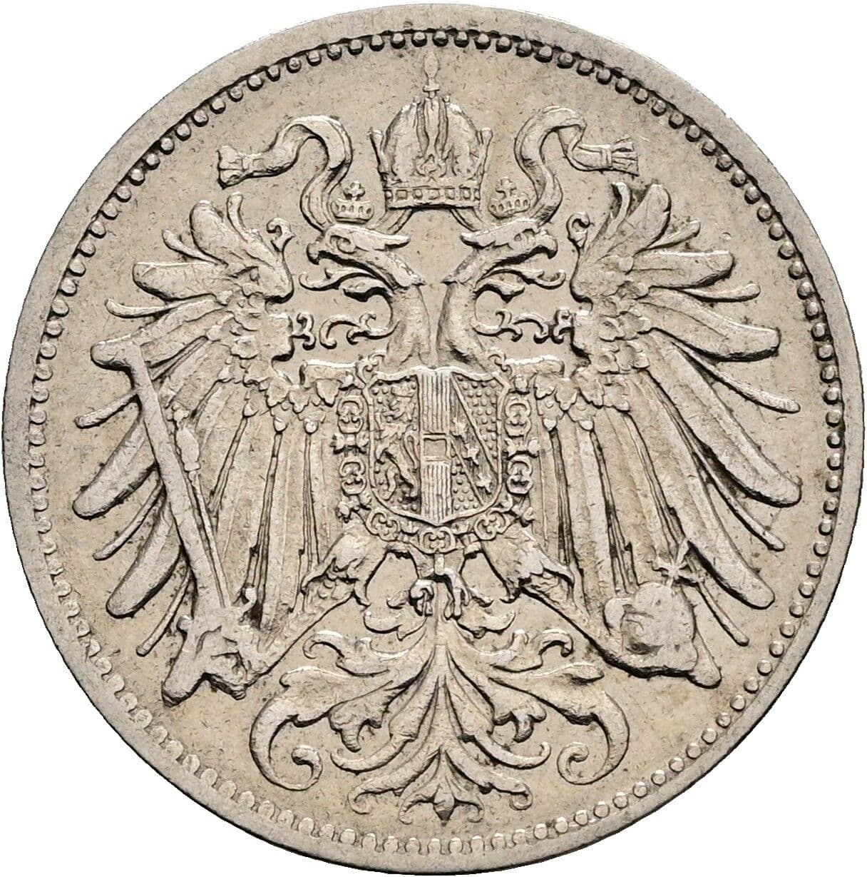 20 Heller Franz Joseph I. 1848-1916 1894 – Rückseite