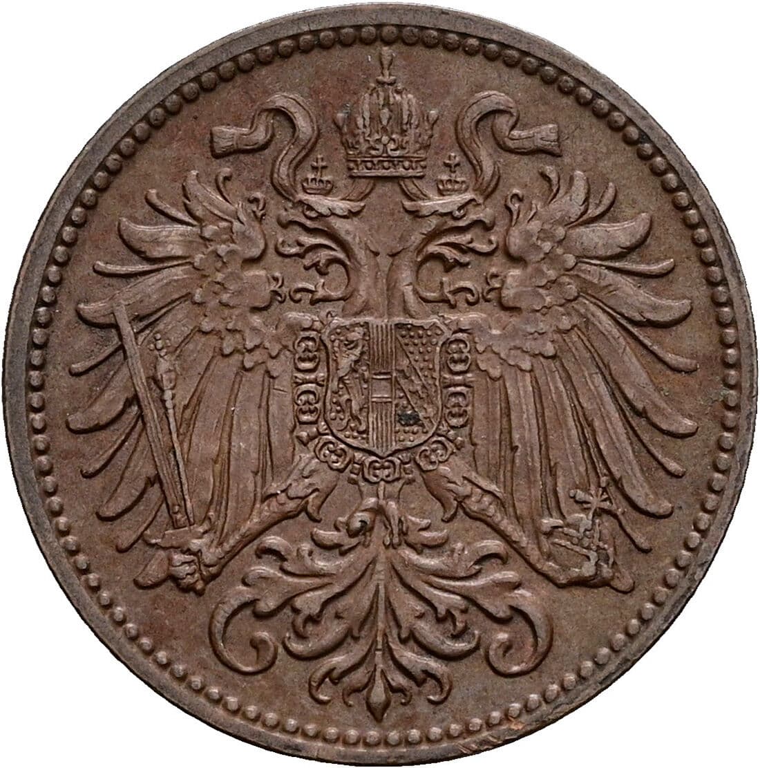 2 Heller Franz Joseph I. 1848-1916 1912 – Rückseite