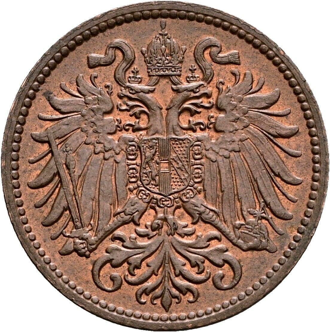2 Heller Franz Joseph I. 1848-1916 1910 – Rückseite