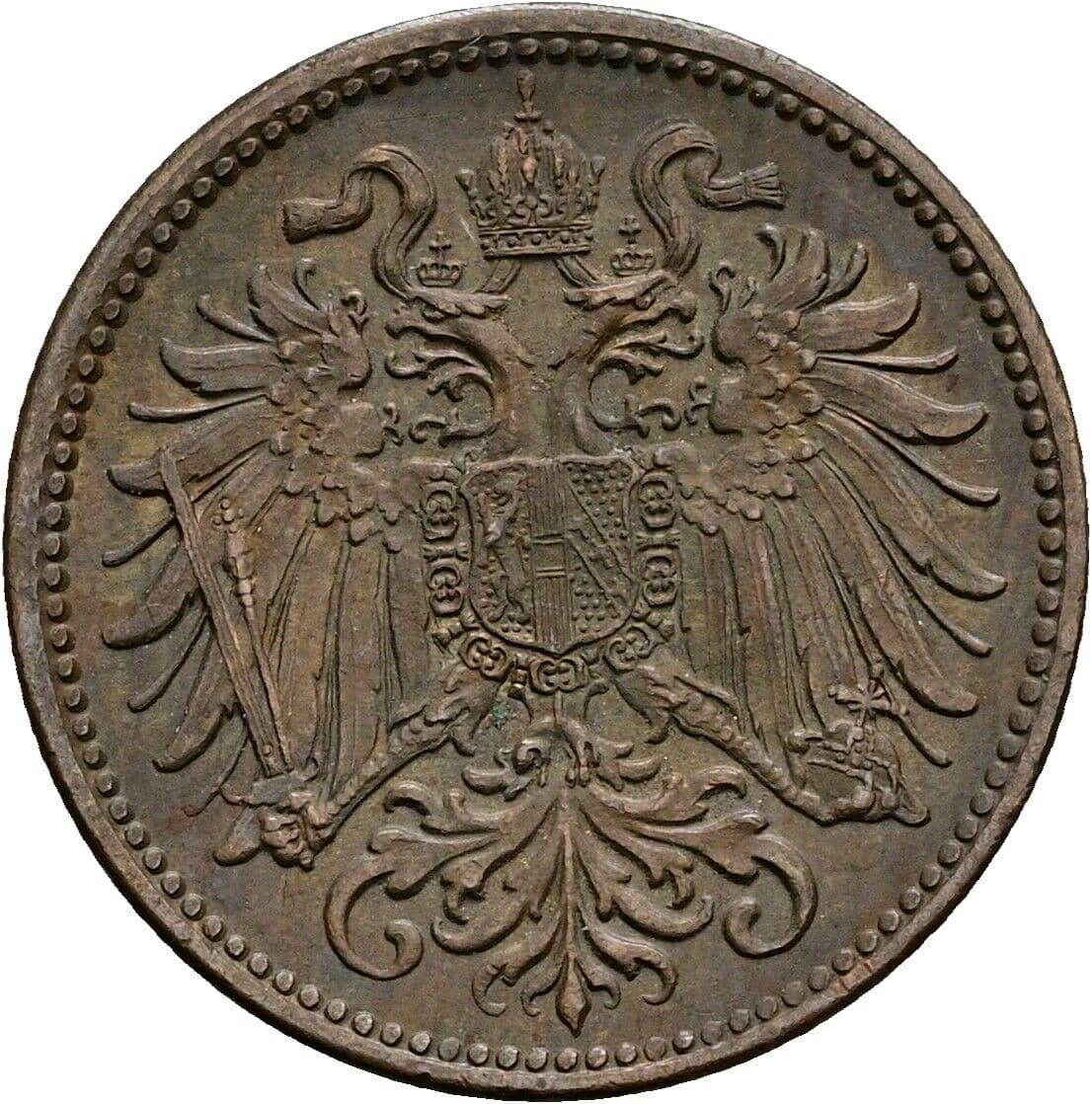 2 Heller Franz Joseph I. 1848-1916 1914 – Rückseite