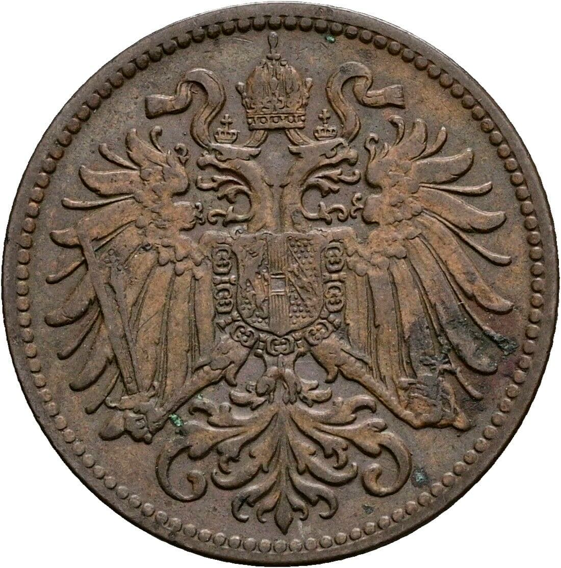 2 Heller Franz Joseph I. 1848-1916 1903 – Rückseite