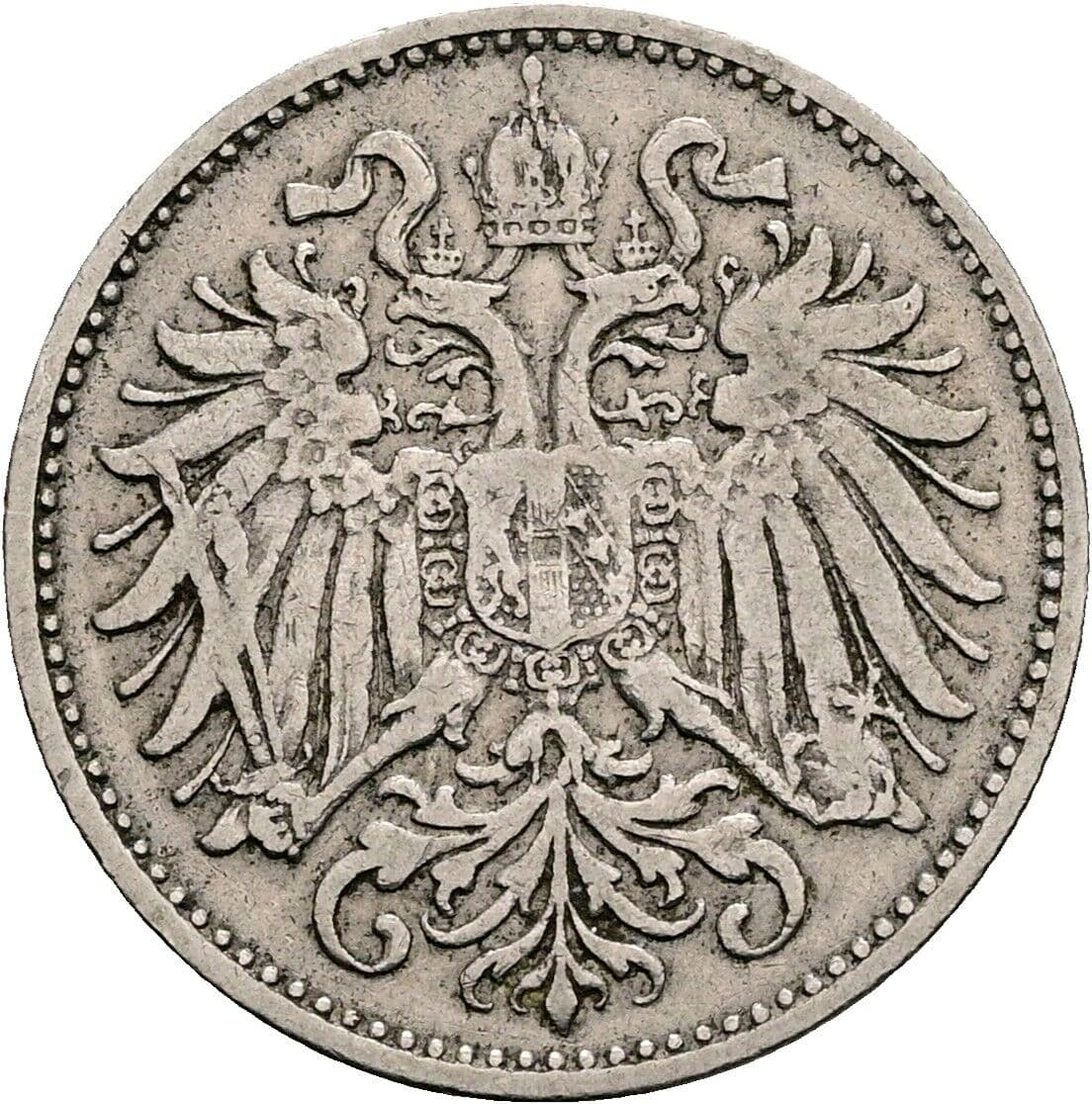 10 Heller Franz Joseph I. 1848-1916 1894 – Rückseite