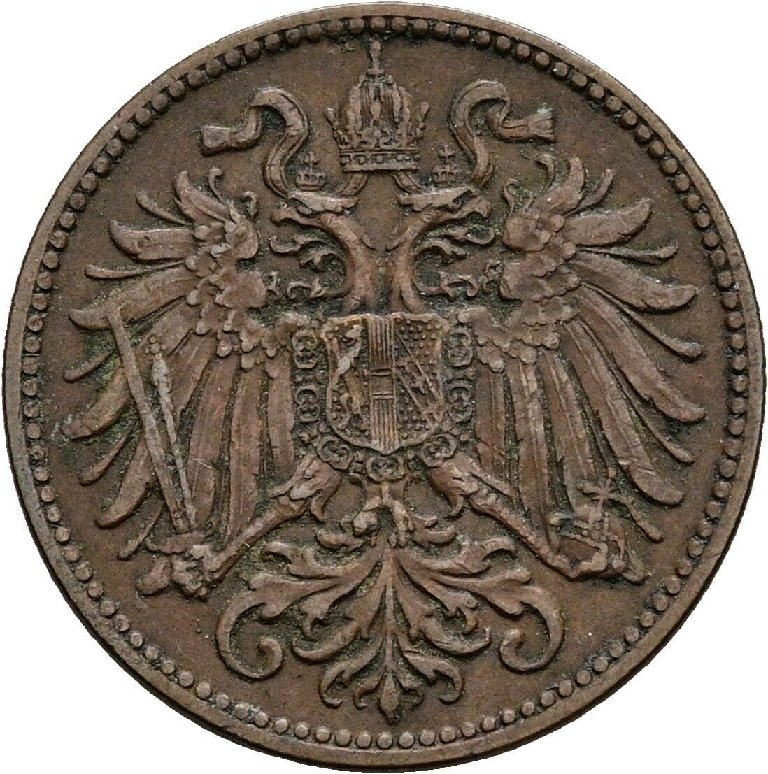 2 Heller Franz Joseph I. 1848-1916 1915 – Rückseite