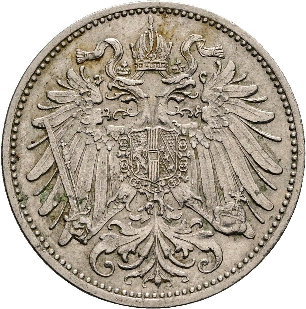 20 Heller Franz Joseph I. 1848-1916 1908 – Rückseite