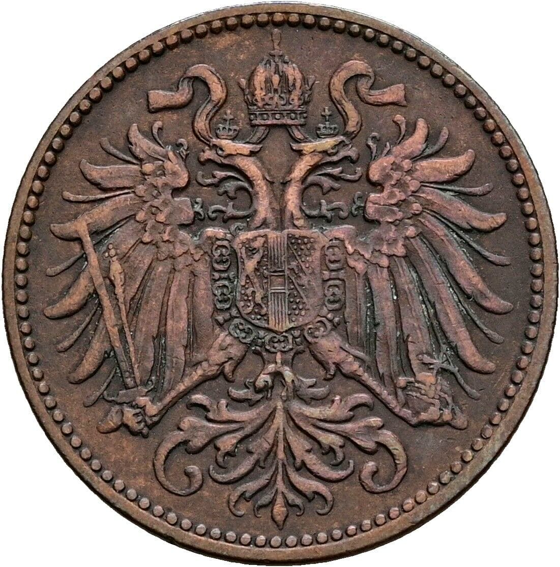 2 Heller Franz Joseph I. 1848-1916 1911 – Rückseite
