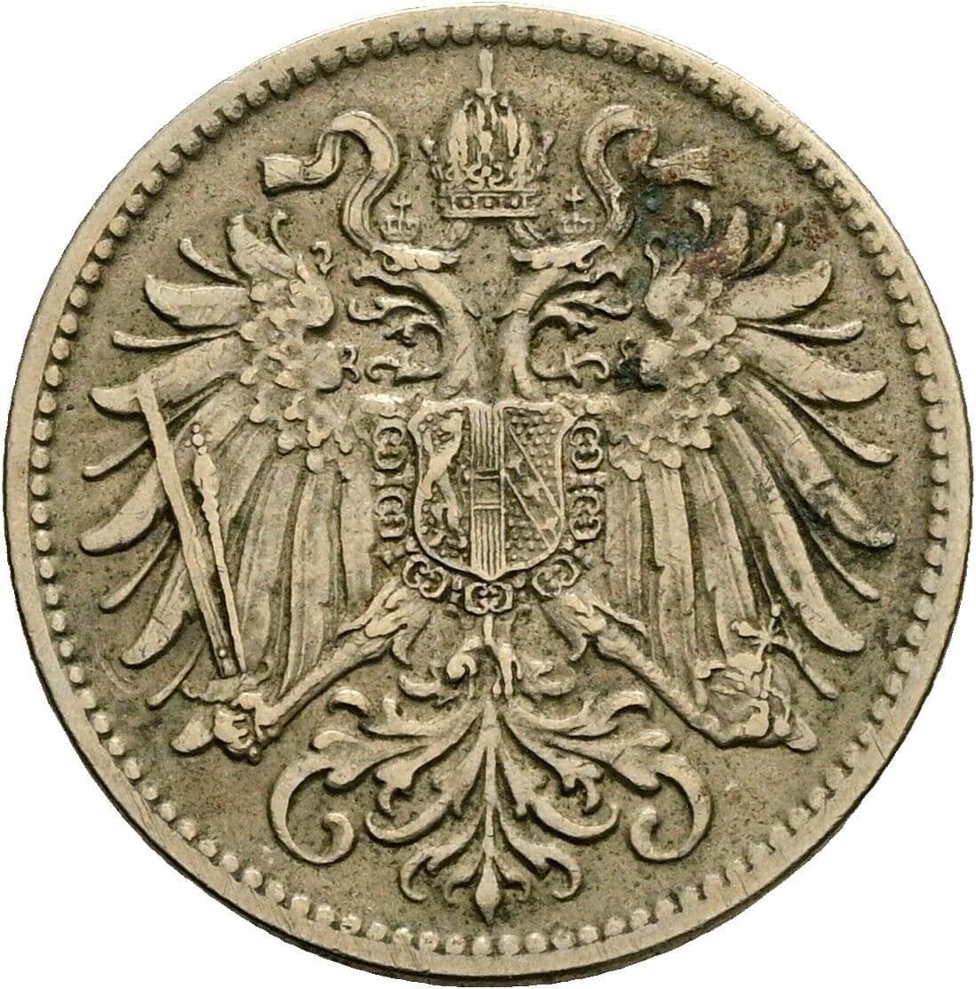 10 Heller Franz Joseph I. 1848-1916 1915 – Rückseite