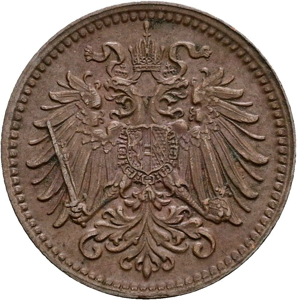 1 Heller Franz Joseph I. 1848-1916 1914 – Rückseite