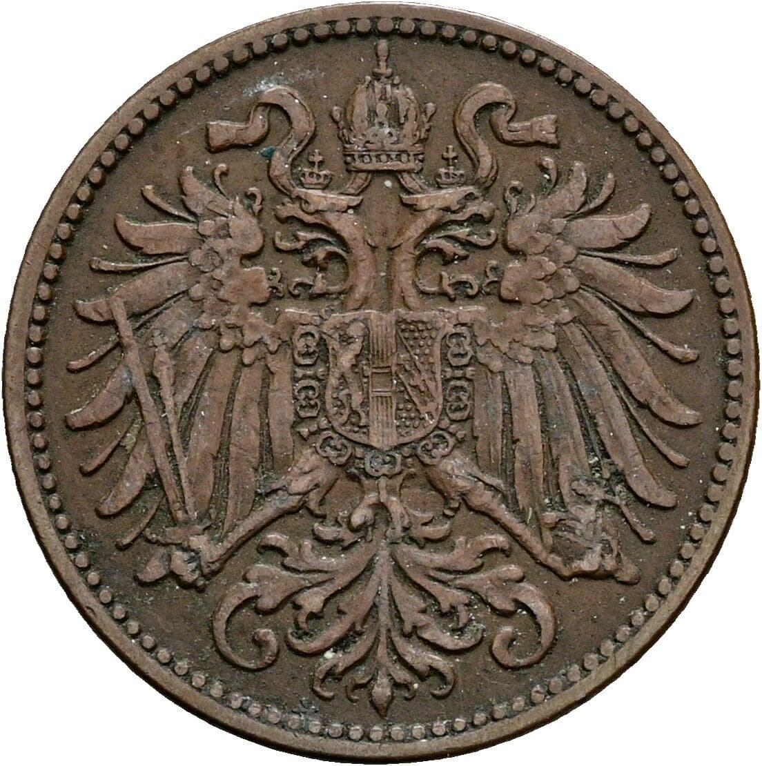 2 Heller Franz Joseph I. 1848-1916 1912 – Rückseite