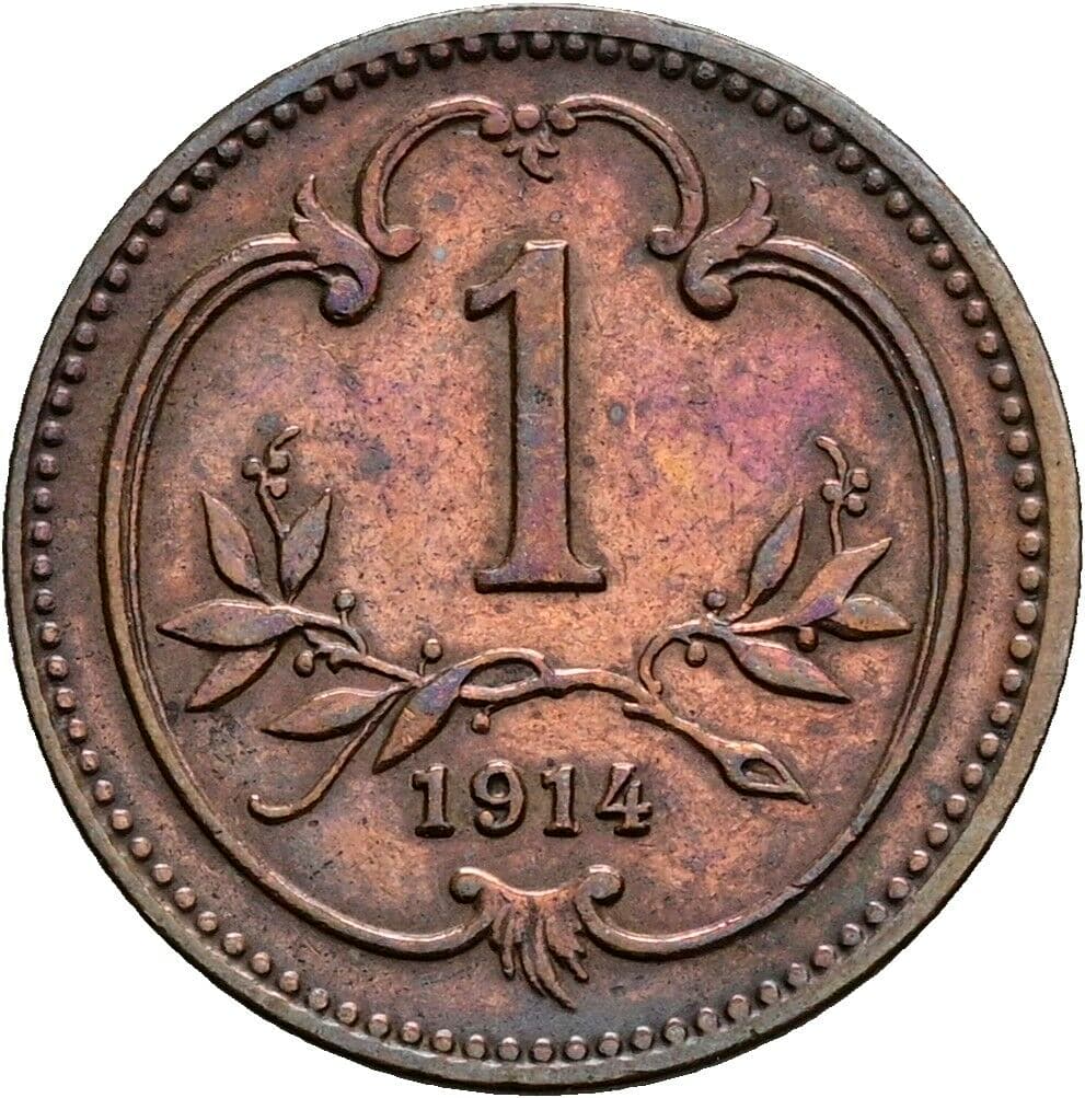 1 Heller Franz Joseph I. 1848-1916 1914 – Vorderseite