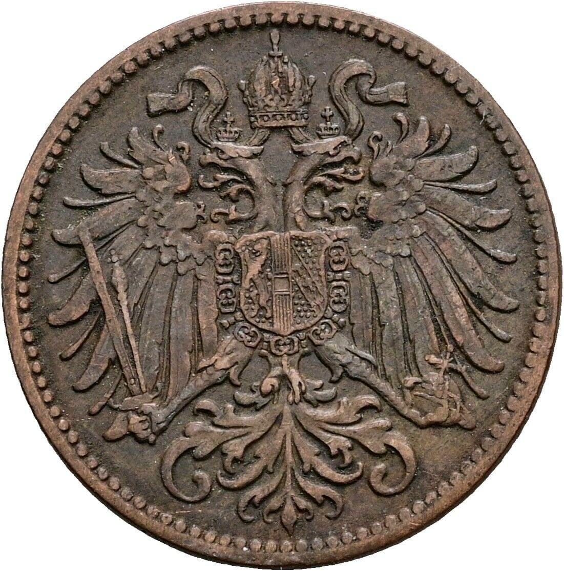 2 Heller Franz Joseph I. 1848-1916 1905 – Rückseite