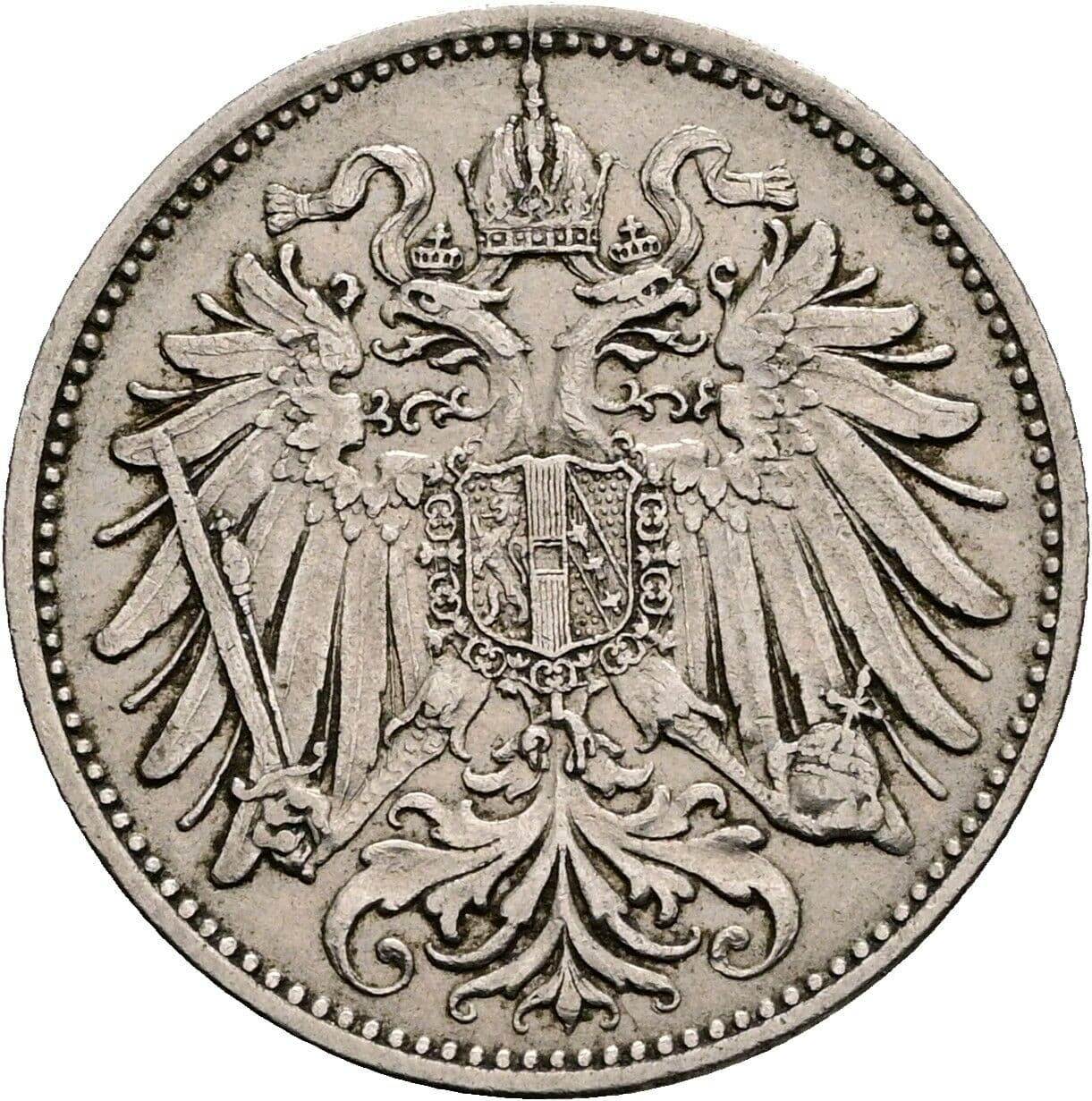 20 Heller Franz Joseph I. 1848-1916 1893 – Rückseite