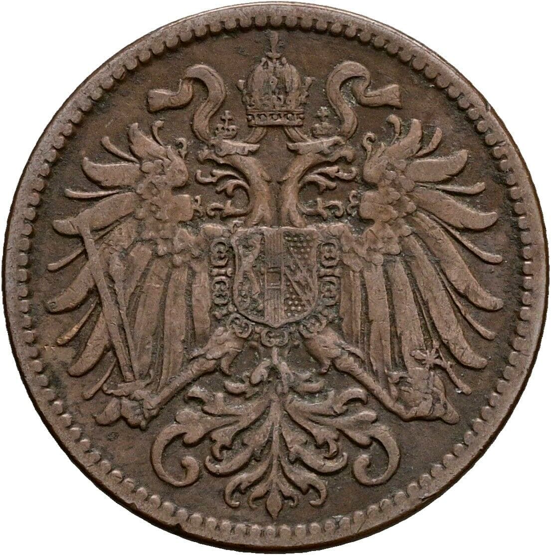 2 Heller Franz Joseph I. 1848-1916 1912 – Rückseite