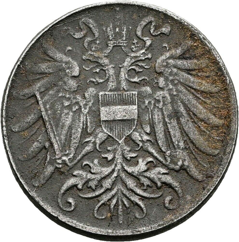 2 Heller Karl I. (1916-1918) 1918 – Rückseite