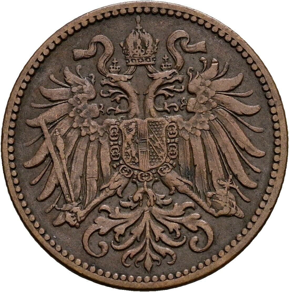 2 Heller Franz Joseph I. 1848-1916 1910 – Rückseite