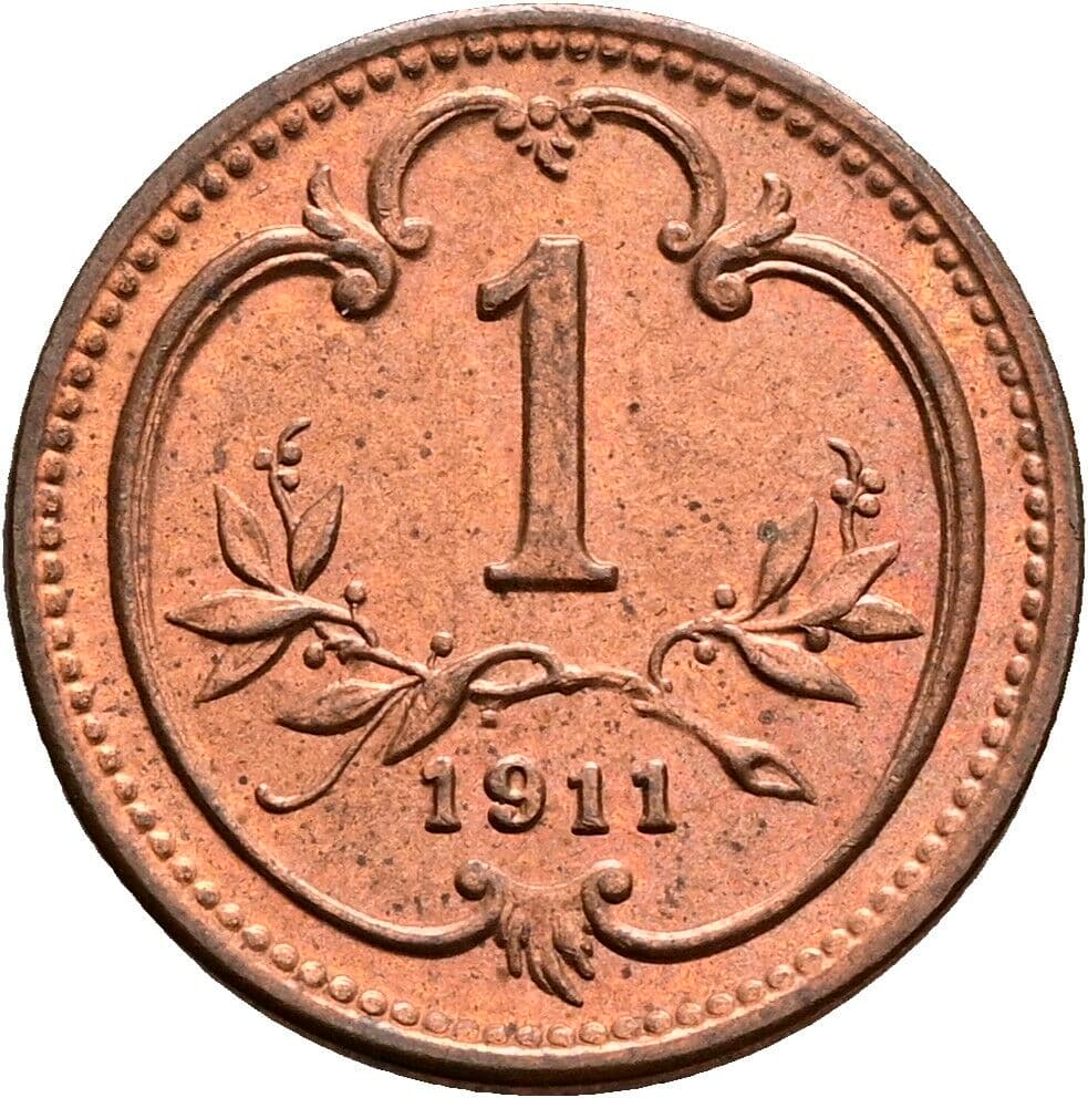 1 Heller Franz Joseph I. 1848-1916 1911 – Vorderseite