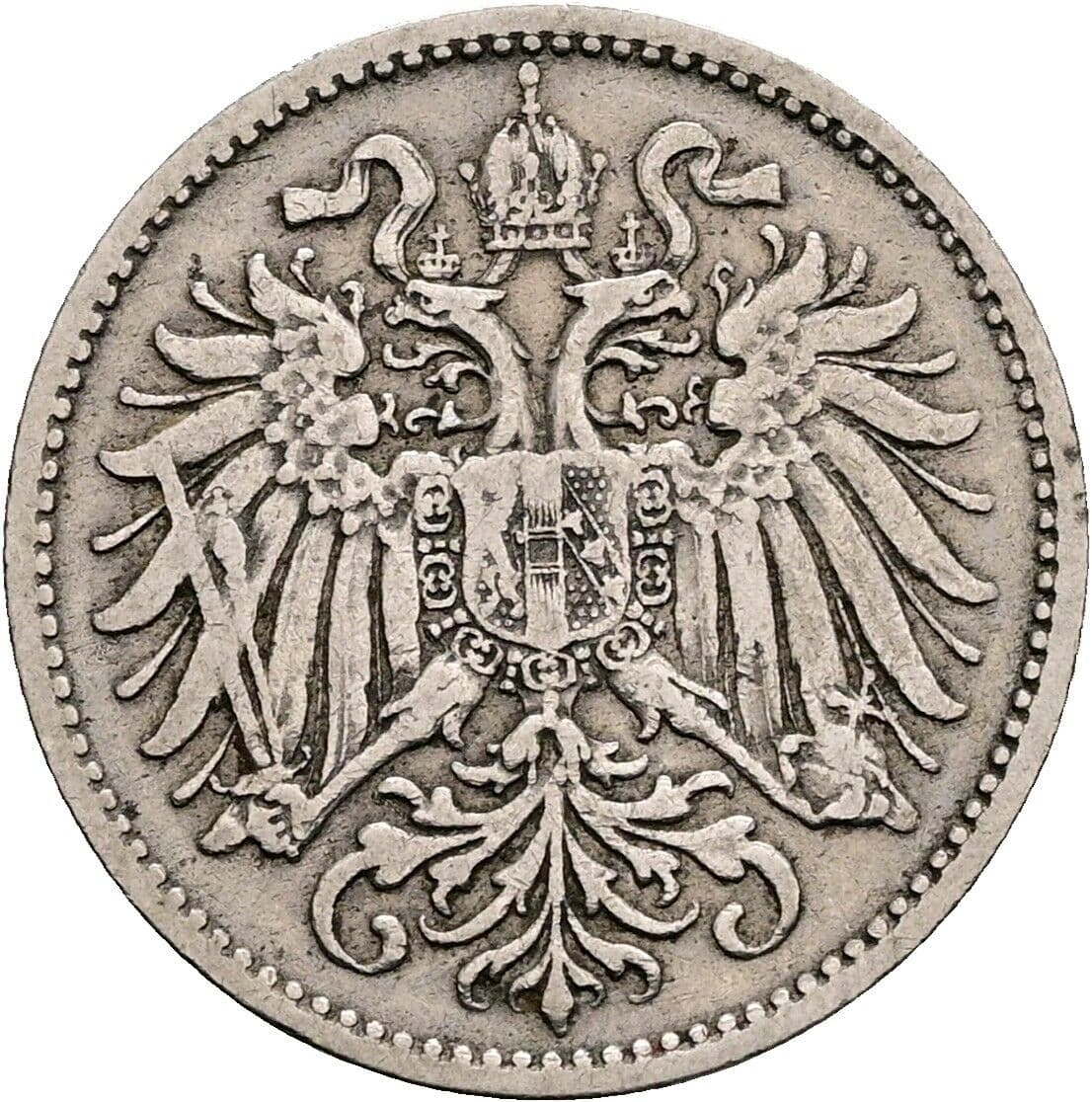 10 Heller Franz Joseph I. 1848-1916 1893 – Rückseite