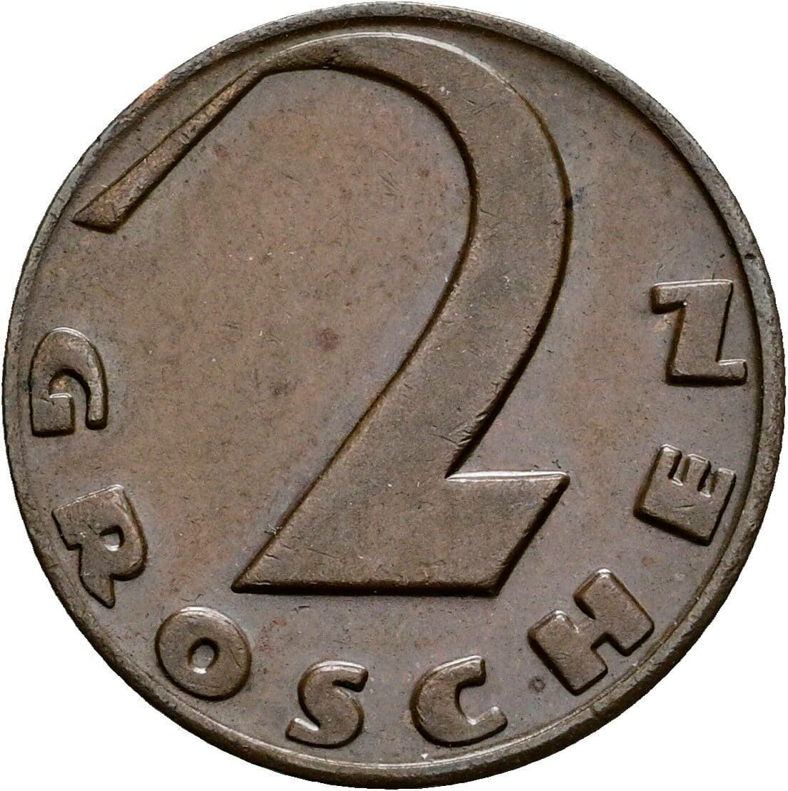 2 Groschen 1936 – Vorderseite