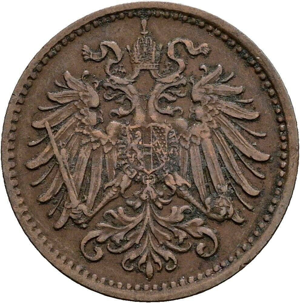 1 Heller Franz Joseph I. 1848-1916 1893 – Rückseite