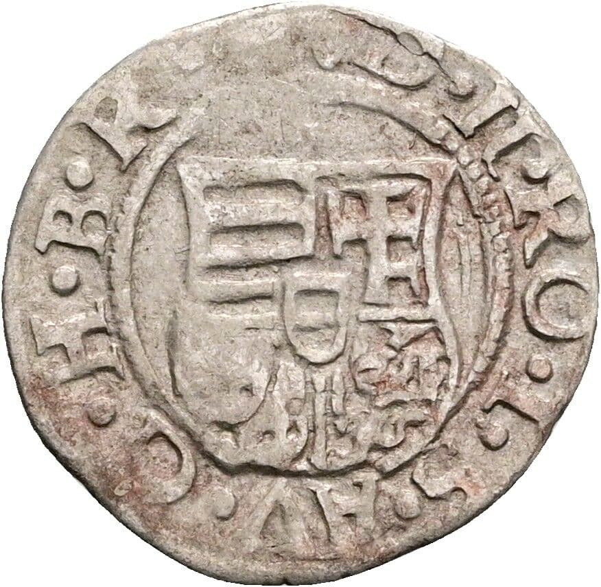 Denar Rudolph II. 1576-1612 1580 KB, Kremnitz – Rückseite