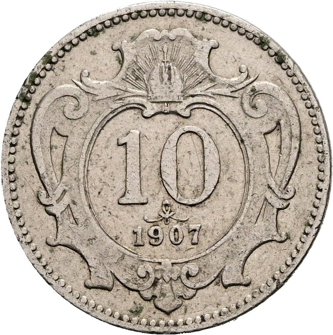 10 Heller Franz Joseph I. 1848-1916 1907 – Vorderseite