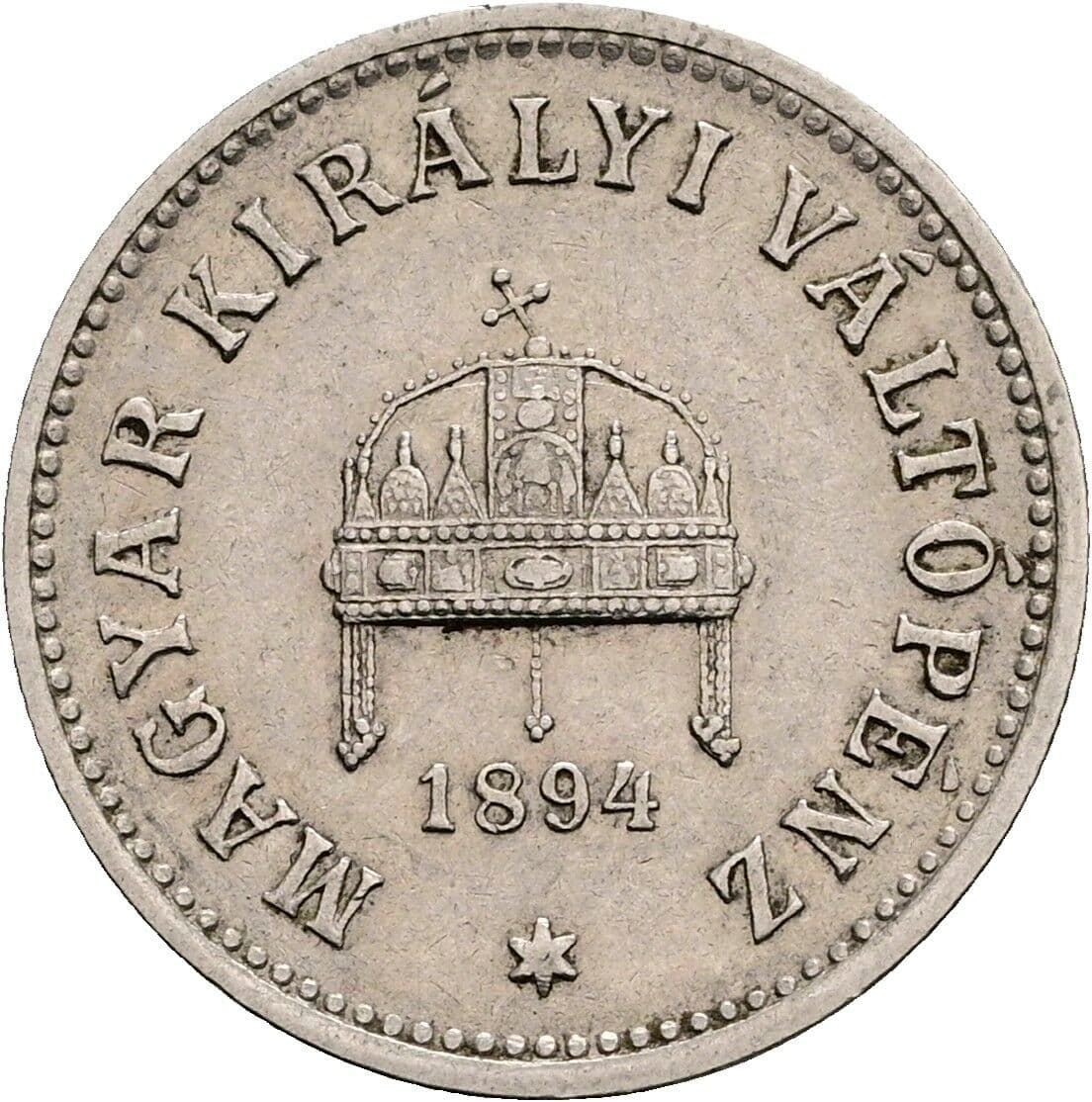 10 Filler Franz Joseph I. 1848-1916 1894 KB, Kremnitz – Rückseite