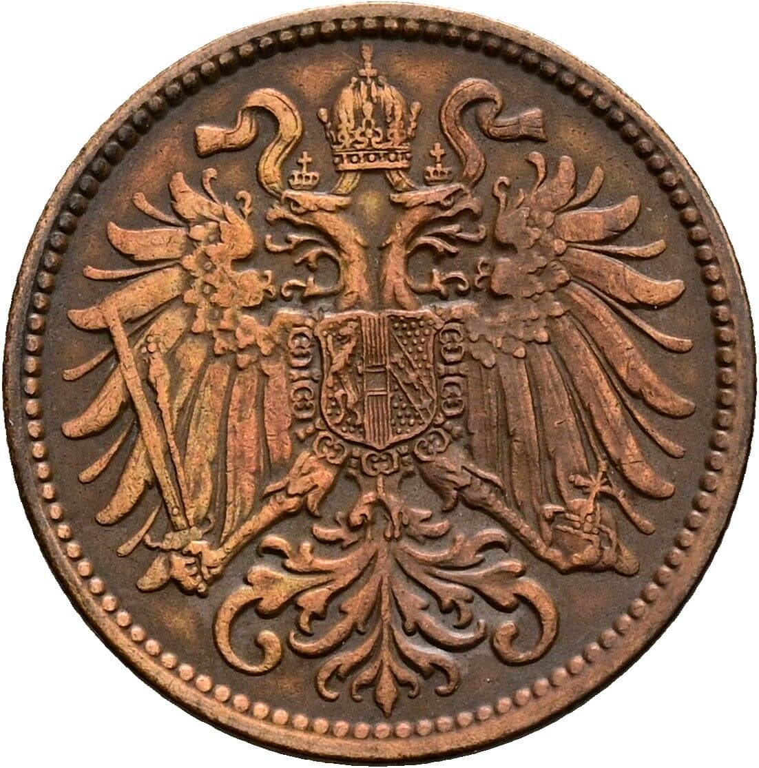 2 Heller Franz Joseph I. 1848-1916 1911 – Rückseite