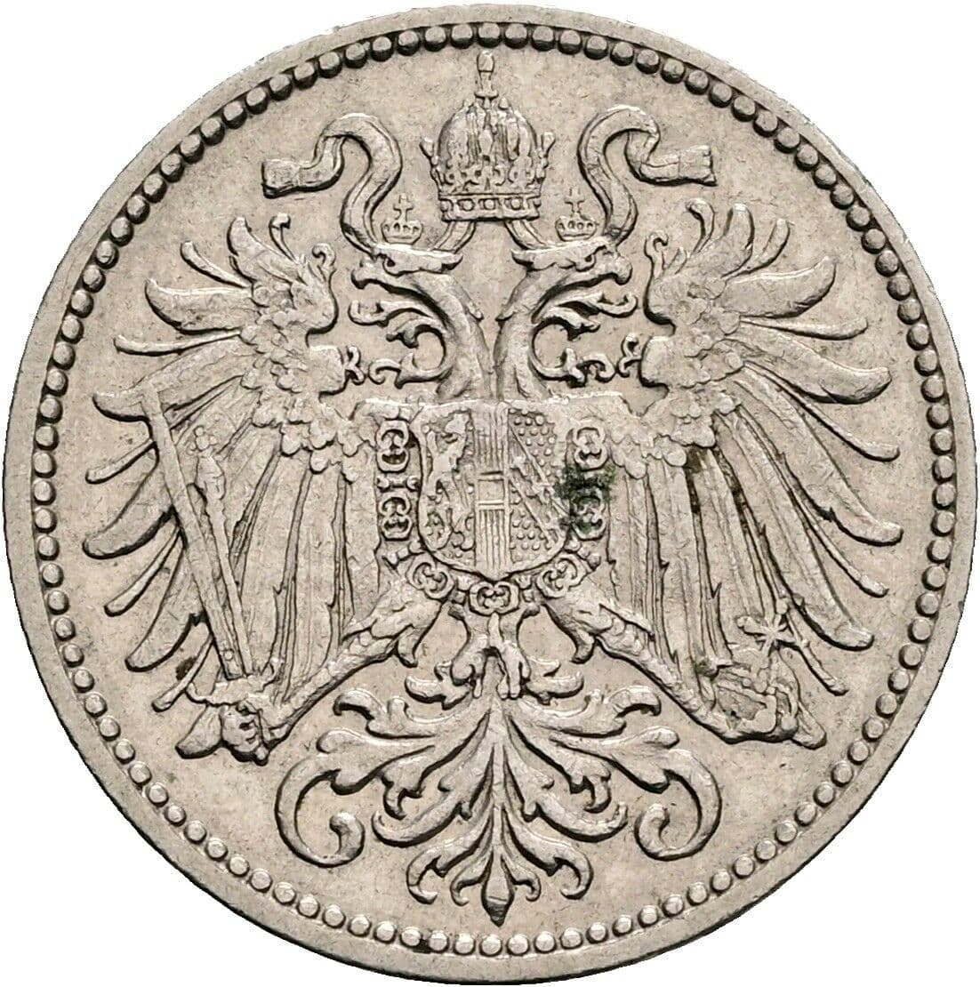10 Heller Franz Joseph I. 1848-1916 1909 – Rückseite