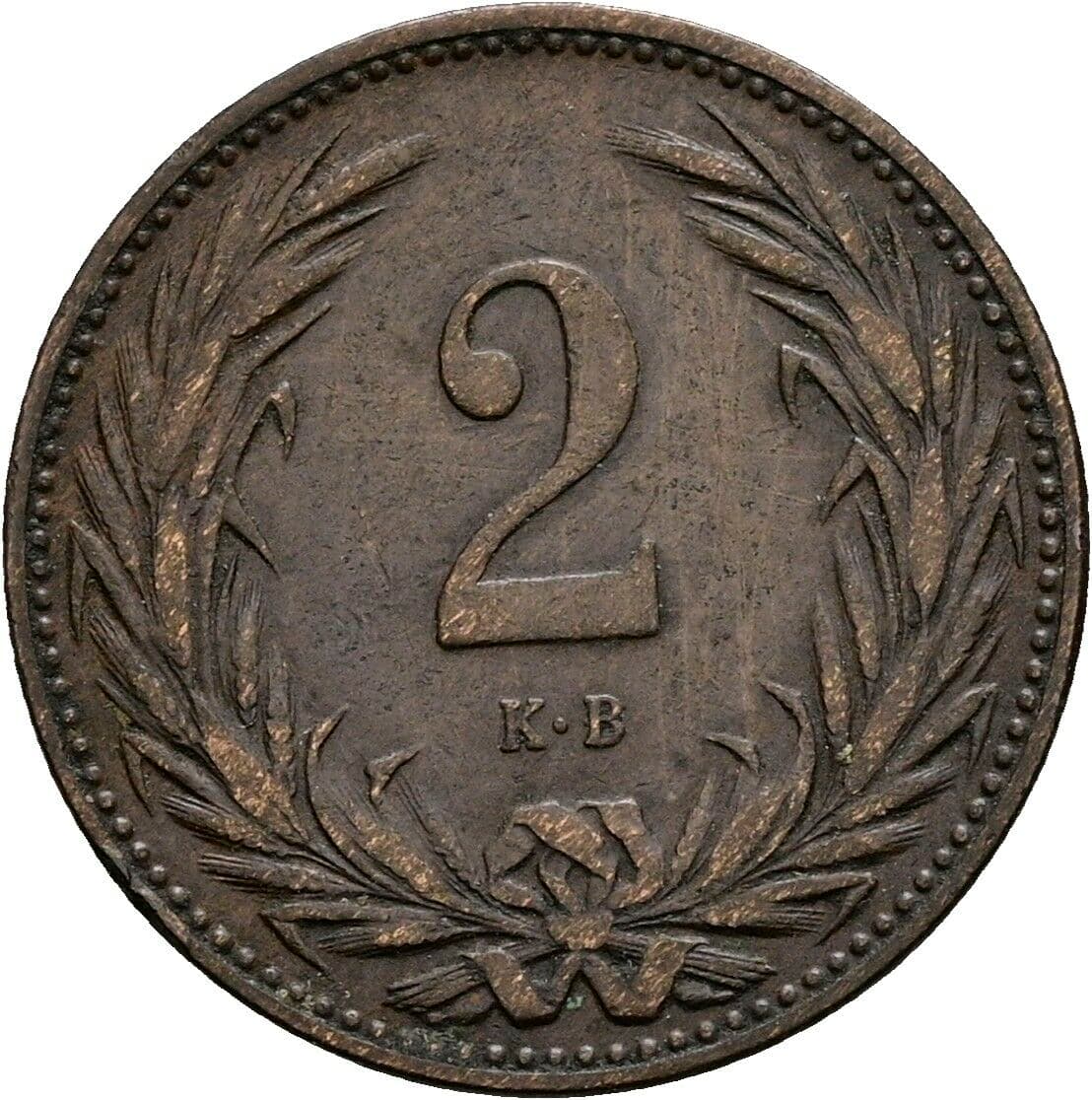 2 Filler Franz Joseph I. 1848-1916 1895 KB, Kremnitz – Vorderseite