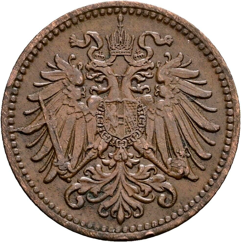 1 Heller Franz Joseph I. 1848-1916 1902 – Rückseite