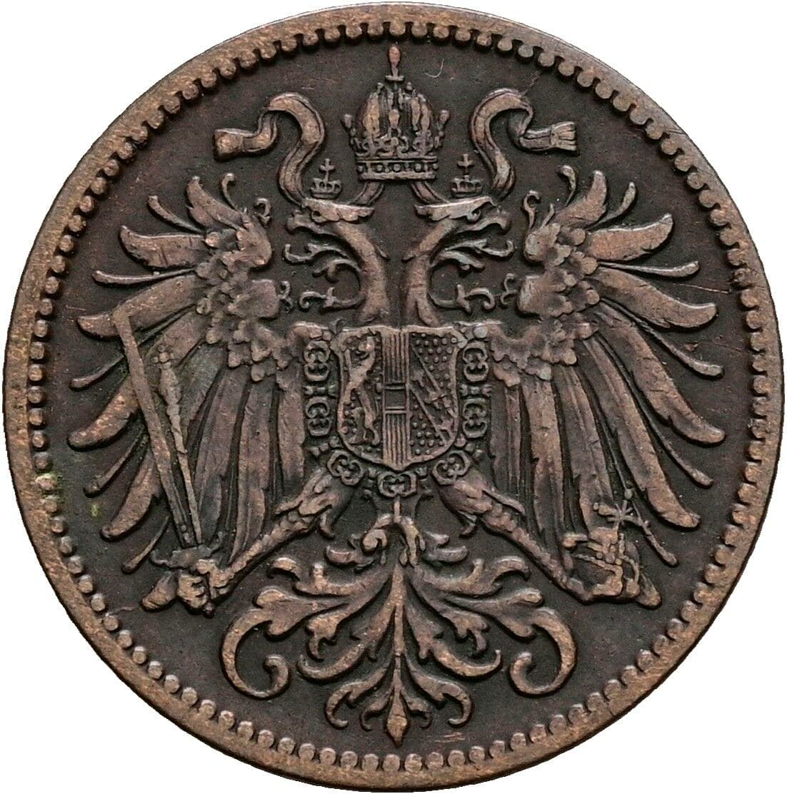 2 Heller Franz Joseph I. 1848-1916 1915 – Rückseite
