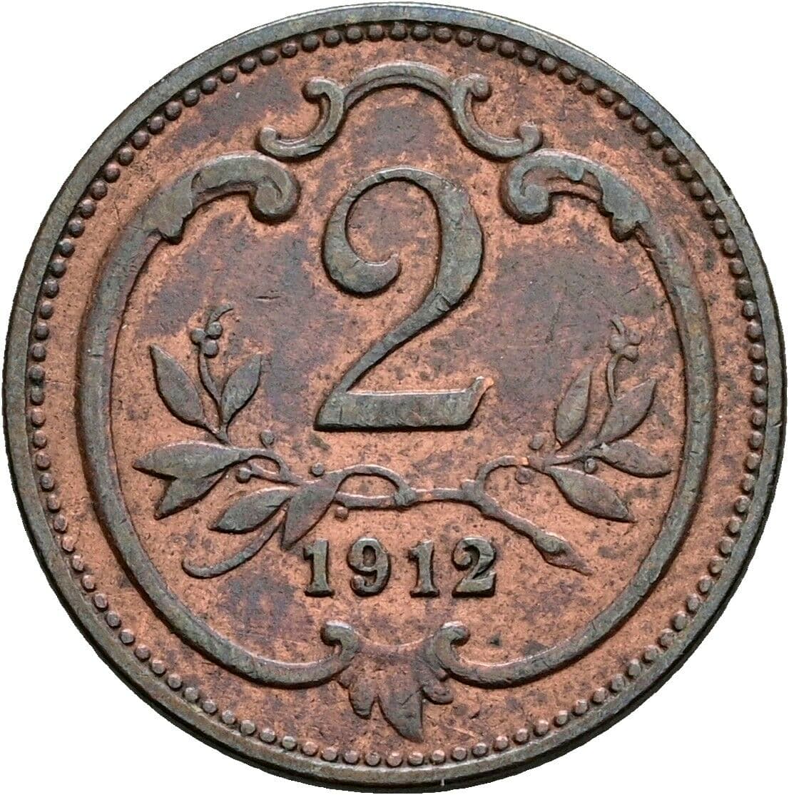 2 Heller Franz Joseph I. 1848-1916 1912 – Vorderseite