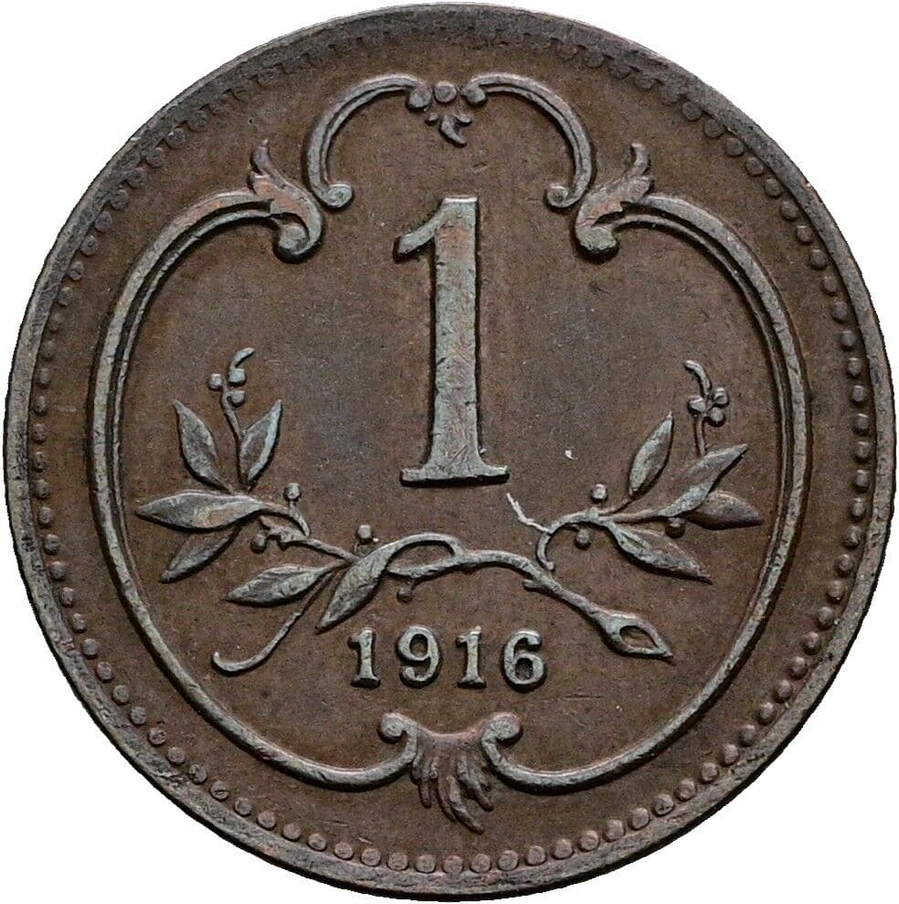 1 Heller Franz Joseph I. 1848-1916 1916 – Vorderseite